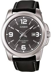 Casio Siyah Deri Erkek Saat CA75128